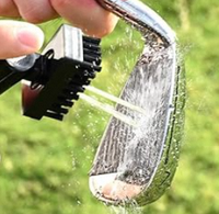 Brosse de nettoyage de balles et de clubs de golf personnalisée avec logo, brosse à eau, outil de nettoyage de golf avec clip