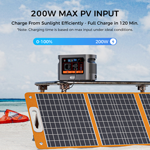 For Emergency 600W <b>Solar</b> <b>Generator</b> 230V Battery Rechargeable Portable Station Outdoor Car Charging Pure Sine Wave E106B Portable - Product Image 6
