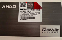 Pour processeur AMD Ryzen7 5800X3D Zen3, neuf, boîte complète avec refroidisseur / d'occasion, 8 cœurs, 16 threads, AM4, 96 Mo de cache 3D, puce PC