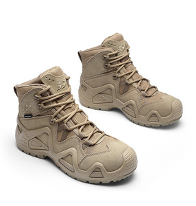 Botas de Caminar Impermeables para Hombre, Color Bronceado, con Cordones, Punta Redonda, Suela de Goma, para Todas las Temporadas - Product Image 4
