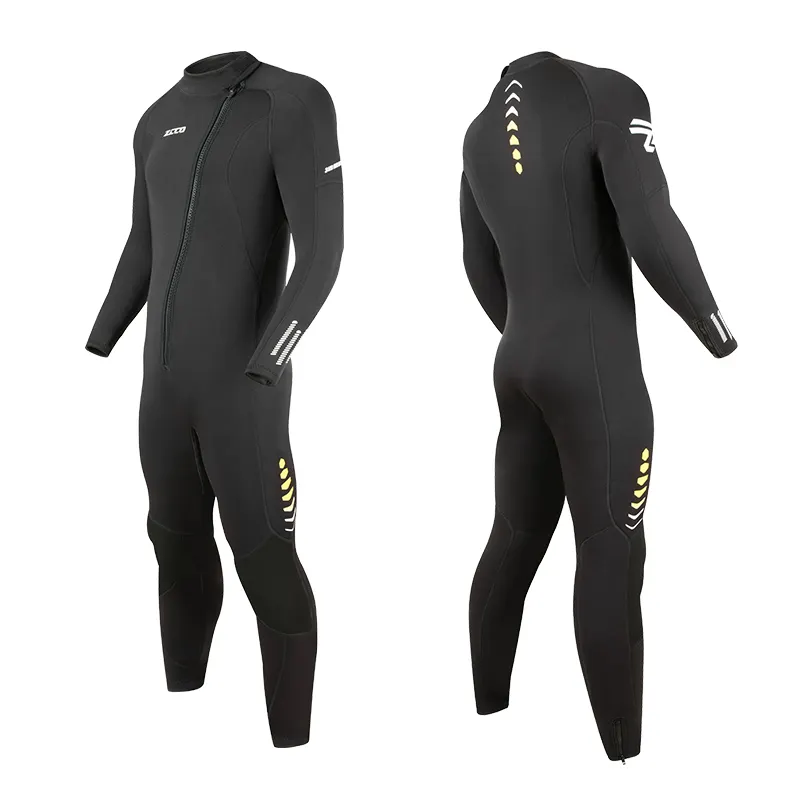 3Mm Men Women Front Zip Long
