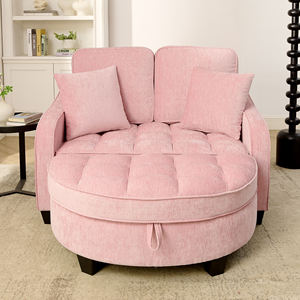 <span class=keywords><strong>Sofá</strong></span> <span class=keywords><strong>Cama</strong></span> Cuadrado de Dos Plazas, <span class=keywords><strong>Chaise</strong></span> <span class=keywords><strong>Longue</strong></span> Doble, Reposabrazos/Respaldo/Reposapiés Irregulares, Dos Cojines Pequeños - Moderno - Product Image 4