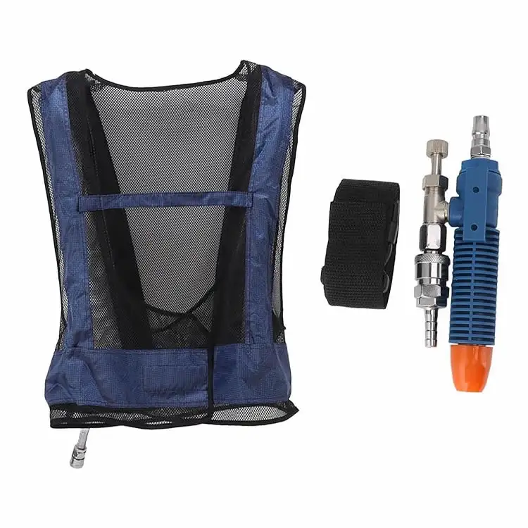 Lasstalen Luchtgecomprimeerde Koelvest Volwassen Koel Sportvest Vortex Buis Airconditioner Gilet