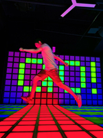 Jeu de sol interactif Cheerfun en acier inoxydable avec éclairage LED interactif pour enfants et adultes - Divertissement intérieur