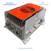 Chargeur OBC 6,6 kW pour véhicule électrique, chargeur embarqué rapide 3,3 kW étanche pour chariot élévateur électrique