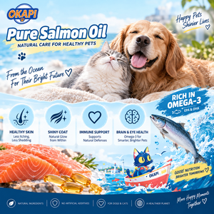 <span class=keywords><strong>Aceite</strong></span> <span class=keywords><strong>de</strong></span> Pescado Premium OKAPI <span class=keywords><strong>para</strong></span> <span class=keywords><strong>Perros</strong></span> y Gatos, Omega 3 EPA DHA, Suplemento Líquido <span class=keywords><strong>para</strong></span> Mascotas, Vitalidad Diaria, Bajo Olor, Botella con Bomba - Product Image 6