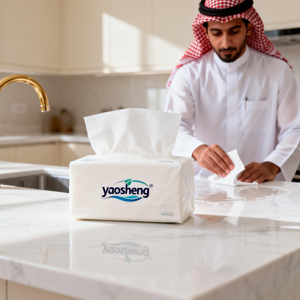 Mouchoirs en papier écologiques, doux, non irritants, sans peluches, pour mosquées et communautés, en gros, en pâte de bois vierge - Product Image 6