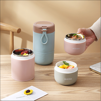 Vente en gros Boîte à lunch thermique isolée de qualité alimentaire à deux étages Boîte à bento pour garder la chaleur sous vide