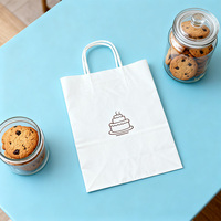 Sacs fourre-tout en papier kraft recyclable avec poignée en corde de coton, fond carré, impression numérique pour usage professionnel et shopping