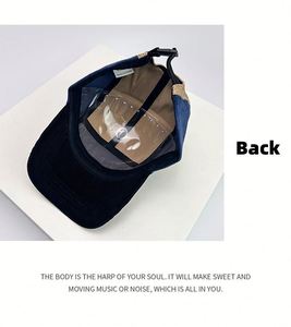 2024 Tùy Chỉnh Thêu Mô Hình Màu Sắc Phù Hợp Với 5 Bảng Điều Chỉnh Snapback Hat Vải To Kucbill Cap Unisex Retro Vải Nhung Mũ Bóng Chày - Product Image 4