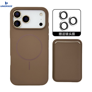 Coque en silicone magnétique pour <span class=keywords><strong>iPhone</strong></span> 15, compatible avec <span class=keywords><strong>iPhone</strong></span> 17 et <span class=keywords><strong>iPhone</strong></span> 14 Pro Max, étui portefeuille magnétique pour téléphone - Product Image 1