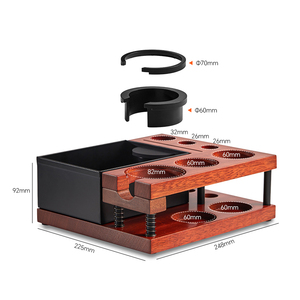 Gỗ Tamper đứng knockbox đôi-tường mùa xuân-nạp cà phê BARISTA công cụ tổ chức tamping trạm chủ Espresso Gõ hộp - Product Image 2