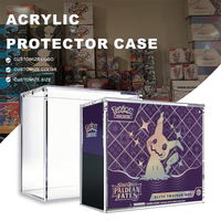 Vitrine de présentation en acrylique anti-poussière pour Pokémon Elite Trainer Box (ETB) et Booster Box, avec couvercle magnétique, pour la protection des jeux de cartes