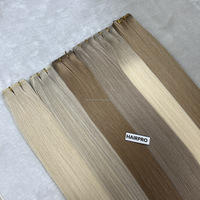 Extensions capillaires fines et invisibles, double trame, style lisse et soyeux, 100% cheveux humains vierges européens Remy, teints