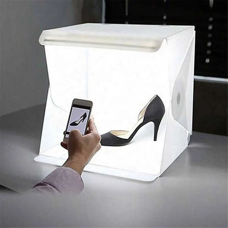 Studio LED Photo Booth Shooting Box Portable Light Box Creative Folding Boxes Studio Take Pictures LED Small Photography