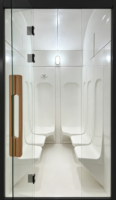 Sauna infrarouge extérieur pour la maison, cabine de sauna sec, hammam, douche vapeur, sauna infrarouge Balnéo, bain de vapeur fermé