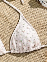 Ensemble bikini deux pièces taille haute push-up pour femme, grande taille, personnalisé OEM/ODM - Maillot de bain amincissant effet ventre plat