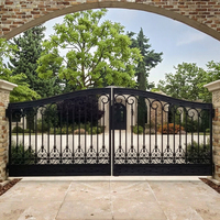 Portails de sécurité en fer forgé écologiques, portail décoratif en fer, acier aluminium revêtu, métal, plastique, jardin, agriculture, sécurité