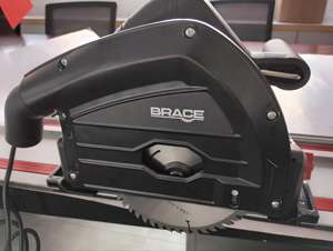 Sierra circular de inmersión de 165 mm y 1400 W, modelo 2026, con riel guía para trabajar la madera y cortes en V - Product Image 6