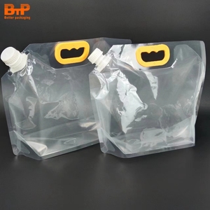 Tùy chỉnh tái sử dụng đứng lên túi với nhựa xử lý với vòi phun nhựa lỏng nước giải khát nước trái cây uống bao bì túi nhựa - Product Image 3