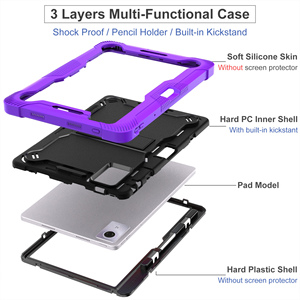 Nueva funda para tableta para <span class=keywords><strong>Lenovo</strong></span> Idea Tab 11 "2025 TB-336ZU/Heavy Duty Hybrid Hard Soft Bumper Kids Kickstand <span class=keywords><strong>Tablet</strong></span> Case - Product Image 5