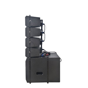 RQ LA412D-KIT 1000W Enceinte <span class=keywords><strong>PA</strong></span> amplifiée, système de sonorisation professionnel pour église, enceinte active Line Array avec flight case - Product Image 2