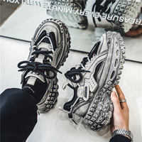 Chaussures Torre tendance pour hommes, polyvalentes, respirantes, en maille, style baskets, nouvelle collection printemps, semelle épaisse en caoutchouc pour la marche