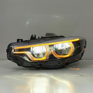Fari a LED Stile IKON LC2 V2 per <span class=keywords><strong>BMW</strong></span> <span class=keywords><strong>Serie</strong></span> 4 F32 F36, M3 F80, M4 F82, con DRL Personalizzabili Gialli, Ambra e Rossi - Product Image 3