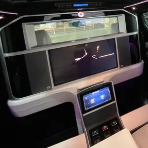 2024ผนังกั้นรถหรูสำหรับ Toyota Alphard Vista แผ่นหนังสำหรับตกแต่งภายในรถยนต์