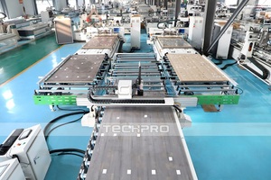 Chế biến gỗ nội thất Dây chuyền sản xuất CNC Router hai bộ tự động tải và dỡ máy CNC làm tổ - Product Image 4