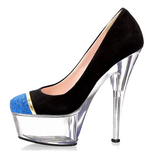 Zapatos de Tacón Alto Ultrafino con Cabeza Redonda Dorada de 15 cm, Zapatos de Moda para Mujer, Primavera y Otoño, Nuevos Zapatos de Mujer - Product Image 6