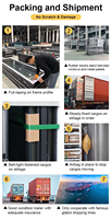 Portes d'entrée manuelles en aluminium forgé de style européen, durables et écologiques, les plus vendues pour les appartements et hôtels