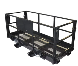 Netz-Arbeitsplattform für Teleskoplader <span class=keywords><strong>48</strong></span> x 47 x 92 Zoll 1700 lbs Tragfähigkeit Sicherheitskorb Gabelstapler-Anbaugerät - Product Image 1