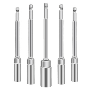 Extended Drill <b>Socket</b> Set 14mm Hex 6.35mm Drive Industrial Grade Deepened Sleeve Tool - Product Image 4