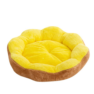 Cama para Mascotas con Diseño de Flor, Suave y Acogedora, Redonda, para Perros/Gatos, Colchoneta para Dormir en Todas las Estaciones, para Perros Pequeños - Product Image 1