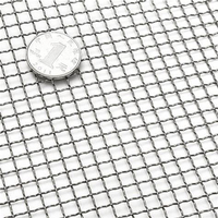 Malla de alambre de acero inoxidable tejida ondulada de grado alimenticio de 20 y 50 mallas para seguridad de filtros y barbacoas