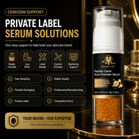 Sérum Visage Anti-Âge Hydratant et Raffermissant au Caviar et Peptides à Double Chambre Marque Blanche