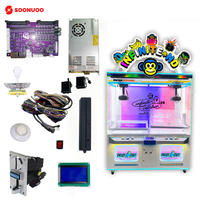 Machine à griffes commerciale pour 2 joueurs, attrape-OVNI d'arcade, jeu de griffes double pour la remise de prix, pour peluches, cadeaux et jouets pour les centres de divertissement familial (FEC)