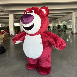 Divertido inflable Losto Strawberry Bear Cartoon Mascot Costume Toy Story para adultos - Product Image 3