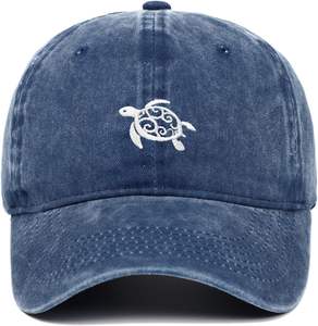 Dandy Unisex moda bordado sombrero Vintage lavado algodón gorra de béisbol ajustable sombreros - Product Image 5