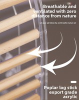 Cage portable pour perroquet. Cage à oiseaux transparente en acrylique de style moderne en acier inoxydable anti-éclaboussures pour perroquets en boîte