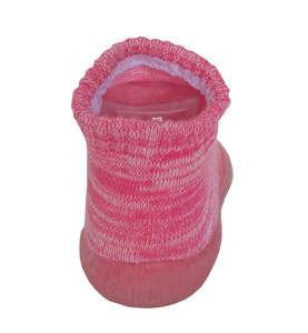 <span class=keywords><strong>Rosa</strong></span> Calzini Del Pattino di Bambino Personalizzato Infantile Morbido Anti-Slittamento TPE Suola Scarpe Prewalk - Product Image 4