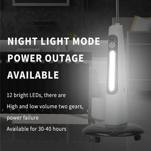 AC DC LED Ventilateur充電式ソレアポータブルバッテリーインテリジェントUSB Ventilateur Au Sol充電式ファン é lectrique - Product Image 5