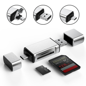 HYS logotipo personalizado USB 3,1 <span class=keywords><strong>lector</strong></span> de tarjetas de OTG <span class=keywords><strong>Micro</strong></span> TF <span class=keywords><strong>lector</strong></span> de tarjeta <span class=keywords><strong>SD</strong></span> de tipo C USB-C <span class=keywords><strong>micro</strong></span> USB de memoria - Product Image 2