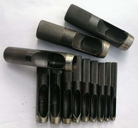Outil de poinçonnage manuel en aluminium DIY OEM avec manche en fibre de verre pour ceintures en cuir, bracelets de montre, toile, papier - Kits d'outils de jardinage manuels