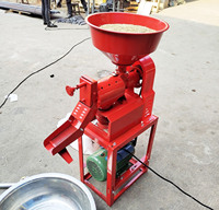 Mini Machine à Usiner le Riz Semi-Automatique Portable Équipement d'Étuvage et de Traitement du Riz Mini Moulin à Riz Décortiqueuse Portable