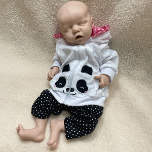 Muñeca Reborn de Silicona de 45 cm, Sin Pintar, con Peso, Cuerpo Completo, Silicona, Bebé Niñ<span class=keywords><strong>a</strong></span> Durmiendo, Regalo para Recién Nacidos - Product Image 1