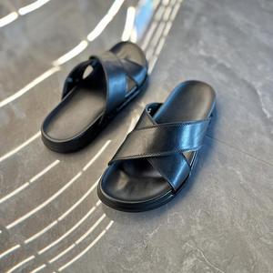 Sandales et Tongs d'été en Cuir Véritable pour Hommes 2026 – Qualité Supérieure, Style Tendance en Cuir de Vachette - Product Image 2