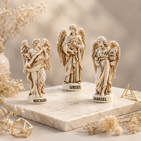 Statuette d'archange pour école catholique, décoration d'angle de prière pour autel domestique, statue chrétienne Uriel Gabriel Michel Raphaël, cadeau religieux