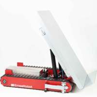 Chariot de courses motorisé EmssRobot-Titan Lifter pliable avec verrouillage sécurisé, plateforme en aluminium robuste pour escalade d'escaliers, capacité de charge de 1000 kg